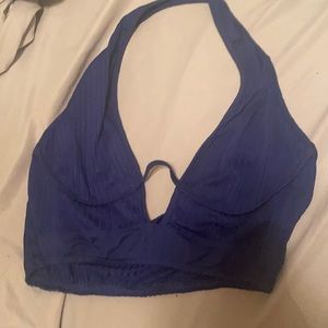 Blue XL crop top